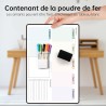 Calendrier Adhesif Tableau blanc Planning Mural,Planificateur Semainer,Planificateur de Menus/Repas, Planificateur Hebdomadaire,