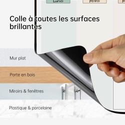 Calendrier Adhesif Tableau blanc Planning Mural,Planificateur Semainer,Planificateur de Menus/Repas, Planificateur Hebdomadaire,