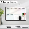Calendrier Adhesif Tableau blanc Planning Mural,Planificateur Semainer,Planificateur de Menus/Repas, Planificateur Hebdomadaire,
