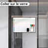 Calendrier Adhesif Planning Semaine Mural,Tableau Organisateur Familial,Planificateur des Menus/Repas Hebdomadaire 42×28cm effac