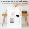 60x40 cm Calendrier Adhesif Tableau blanc Planning Mural, Planificateur Mensuel/Semainer effaçable parfait pour Planification de