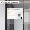 60x40 cm Calendrier Adhesif Tableau blanc Planning Mural, Planificateur Mensuel/Semainer effaçable parfait pour Planification de