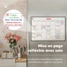 Smart Panda A3 Calendrier Magnétique Pour Frigo - Planifier Les Repas Familiaux, Listes De Courses ou Une Aide A L’étude - Table