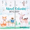 Accentra Calendrier de l'Avent Joyeuses Fêtes 2025 pour les filles avec 24 produits de bain, soins du corps et accessoires pour 