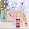Accentra Calendrier de l'Avent Joyeuses Fêtes 2025 pour les filles avec 24 produits de bain, soins du corps et accessoires pour 