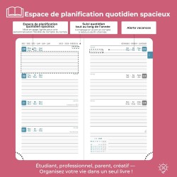 Agenda 2026: Agenda de Poche Semainier A6 Petit 16,4x9,6 cm Spirale, Planificateur Hebdomadaire D'Jan 2026 à Déc 2026(12 Mois) S
