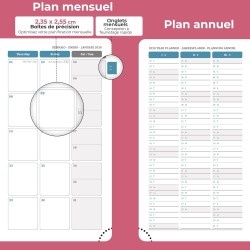 Agenda 2026: Agenda de Poche Semainier A6 Petit 16,4x9,6 cm Spirale, Planificateur Hebdomadaire D'Jan 2026 à Déc 2026(12 Mois) S