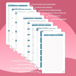 Agenda 2026: Agenda de Poche Semainier A6 Petit 16,4x9,6 cm Spirale, Planificateur Hebdomadaire D'Jan 2026 à Déc 2026(12 Mois) S
