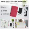 Agenda 2026: Agenda de Poche Semainier A6 Petit 16,4x9,6 cm Spirale, Planificateur Hebdomadaire D'Jan 2026 à Déc 2026(12 Mois) S