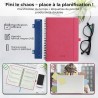 Agenda 2026: Agenda Semainier A5 Moyen 21,9x16,4 cm Spirale, Planificateur Hebdomadaire D'Jan 2026 à Déc 2026(12 Mois) Scolaire,