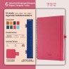 Agenda 2026: Agenda Semainier A4 Grande 29x21,7 cm Spirale, Planificateur Hebdomadaire D'Jan 2026 à Déc 2026(12 Mois) Scolaire, 