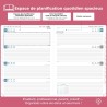 Agenda 2026: Agenda Semainier A4 Grande 29x21,7 cm Spirale, Planificateur Hebdomadaire D'Jan 2026 à Déc 2026(12 Mois) Scolaire, 