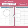 Agenda 2026: Agenda Semainier A4 Grande 29x21,7 cm Spirale, Planificateur Hebdomadaire D'Jan 2026 à Déc 2026(12 Mois) Scolaire, 