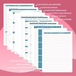 Agenda 2026: Agenda Semainier A4 Grande 29x21,7 cm Spirale, Planificateur Hebdomadaire D'Jan 2026 à Déc 2026(12 Mois) Scolaire, 