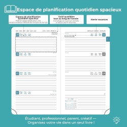 Agenda 2026: Agenda de Poche Semainier A6 Petit 16,4x9,6 cm Spirale, Planificateur Hebdomadaire D'Jan 2026 à Déc 2026(12 Mois) S