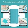 Agenda 2026: Agenda de Poche Semainier A6 Petit 16,4x9,6 cm Spirale, Planificateur Hebdomadaire D'Jan 2026 à Déc 2026(12 Mois) S