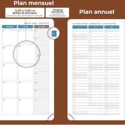 Agenda 2026: Agenda de Poche Semainier A6 Petit 16,4x9,6 cm Spirale, Planificateur Hebdomadaire D'Jan 2026 à Déc 2026(12 Mois) S