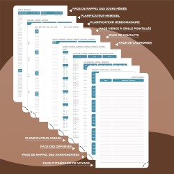 Agenda 2026: Agenda de Poche Semainier A6 Petit 16,4x9,6 cm Spirale, Planificateur Hebdomadaire D'Jan 2026 à Déc 2026(12 Mois) S