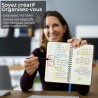 Agenda 2026: Agenda de Poche Semainier A6 Petit 16,4x9,6 cm Spirale, Planificateur Hebdomadaire D'Jan 2026 à Déc 2026(12 Mois) S