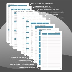 Agenda 2026: Agenda de Poche Semainier A6 Petit 16,4x9,6 cm Spirale, Planificateur Hebdomadaire D'Jan 2026 à Déc 2026(12 Mois) S