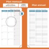 Agenda 2026: agenda de poche semainier a6 petit 16,4x9,6 cm spirale, planificateur hebdomadaire d'jan 2026 à déc 2026(12 mois) s