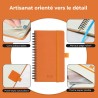 Agenda 2026: agenda de poche semainier a6 petit 16,4x9,6 cm spirale, planificateur hebdomadaire d'jan 2026 à déc 2026(12 mois) s