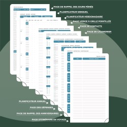 Agenda 2026: Agenda de Poche Semainier A6 Petit 16,4x9,6 cm Spirale, Planificateur Hebdomadaire D'Jan 2026 à Déc 2026(12 Mois) S