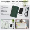 Agenda 2026: Agenda de Poche Semainier A6 Petit 16,4x9,6 cm Spirale, Planificateur Hebdomadaire D'Jan 2026 à Déc 2026(12 Mois) S