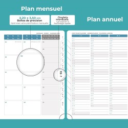 Agenda 2026: Agenda Semainier A5 Moyen 21,9x16,4 cm Spirale, Planificateur Hebdomadaire D'Jan 2026 à Déc 2026(12 Mois) Scolaire,