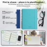 Agenda 2026: Agenda Semainier A5 Moyen 21,9x16,4 cm Spirale, Planificateur Hebdomadaire D'Jan 2026 à Déc 2026(12 Mois) Scolaire,