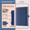 Agenda 2026: Agenda Semainier A5 Moyen 21,9x16,4 cm Spirale, Planificateur Hebdomadaire D'Jan 2026 à Déc 2026(12 Mois) Scolaire,