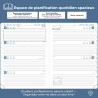 Agenda 2026: Agenda Semainier A5 Moyen 21,9x16,4 cm Spirale, Planificateur Hebdomadaire D'Jan 2026 à Déc 2026(12 Mois) Scolaire,