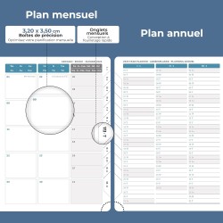 Agenda 2026: Agenda Semainier A5 Moyen 21,9x16,4 cm Spirale, Planificateur Hebdomadaire D'Jan 2026 à Déc 2026(12 Mois) Scolaire,