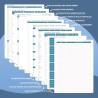 Agenda 2026: Agenda Semainier A5 Moyen 21,9x16,4 cm Spirale, Planificateur Hebdomadaire D'Jan 2026 à Déc 2026(12 Mois) Scolaire,