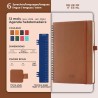 Agenda 2026: Agenda Semainier A5 Moyen 21,9x16,4 cm Spirale, Planificateur Hebdomadaire D'Jan 2026 à Déc 2026(12 Mois) Scolaire,