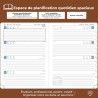Agenda 2026: Agenda Semainier A5 Moyen 21,9x16,4 cm Spirale, Planificateur Hebdomadaire D'Jan 2026 à Déc 2026(12 Mois) Scolaire,