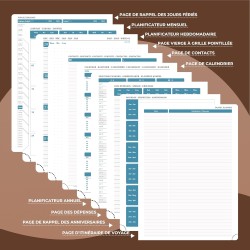Agenda 2026: Agenda Semainier A5 Moyen 21,9x16,4 cm Spirale, Planificateur Hebdomadaire D'Jan 2026 à Déc 2026(12 Mois) Scolaire,