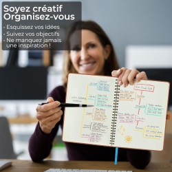 Agenda 2026: Agenda Semainier A5 Moyen 21,9x16,4 cm Spirale, Planificateur Hebdomadaire D'Jan 2026 à Déc 2026(12 Mois) Scolaire,