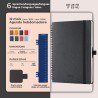 Agenda 2026: Agenda Semainier A5 Moyen 21,9x16,4 cm Spirale, Planificateur Hebdomadaire D'Jan 2026 à Déc 2026(12 Mois) Scolaire,