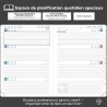 Agenda 2026: Agenda Semainier A5 Moyen 21,9x16,4 cm Spirale, Planificateur Hebdomadaire D'Jan 2026 à Déc 2026(12 Mois) Scolaire,