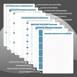 Agenda 2026: Agenda Semainier A5 Moyen 21,9x16,4 cm Spirale, Planificateur Hebdomadaire D'Jan 2026 à Déc 2026(12 Mois) Scolaire,