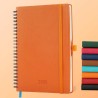 Agenda 2026: agenda semainier a5 moyen 21,9x16,4 cm spirale, planificateur hebdomadaire d'jan 2026 à déc 2026(12 mois) scolaire,