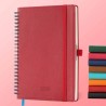 Agenda 2026: Agenda Semainier A5 Moyen 21,9x16,4 cm Spirale, Planificateur Hebdomadaire D'Jan 2026 à Déc 2026(12 Mois) Scolaire,