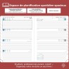 Agenda 2026: Agenda Semainier A5 Moyen 21,9x16,4 cm Spirale, Planificateur Hebdomadaire D'Jan 2026 à Déc 2026(12 Mois) Scolaire,