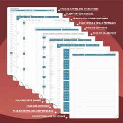 Agenda 2026: Agenda Semainier A5 Moyen 21,9x16,4 cm Spirale, Planificateur Hebdomadaire D'Jan 2026 à Déc 2026(12 Mois) Scolaire,