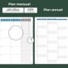 Agenda 2026: Agenda Semainier A5 Moyen 21,9x16,4 cm Spirale, Planificateur Hebdomadaire D'Jan 2026 à Déc 2026(12 Mois) Scolaire,