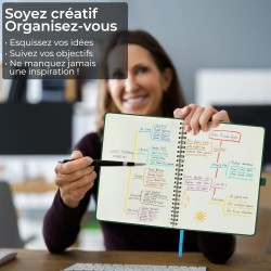 Agenda 2026: Agenda Semainier A5 Moyen 21,9x16,4 cm Spirale, Planificateur Hebdomadaire D'Jan 2026 à Déc 2026(12 Mois) Scolaire,
