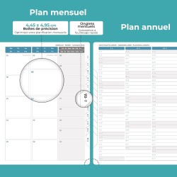Agenda 2026: Agenda Semainier A4 Grande 29x21,7 cm Spirale, Planificateur Hebdomadaire D'Jan 2026 à Déc 2026(12 Mois) Scolaire, 