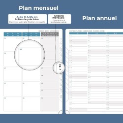 Agenda 2026: Agenda Semainier A4 Grande 29x21,7 cm Spirale, Planificateur Hebdomadaire D'Jan 2026 à Déc 2026(12 Mois) Scolaire, 