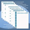 Agenda 2026: Agenda Semainier A4 Grande 29x21,7 cm Spirale, Planificateur Hebdomadaire D'Jan 2026 à Déc 2026(12 Mois) Scolaire, 